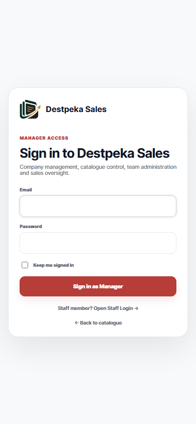 Sign in to the admin workspace