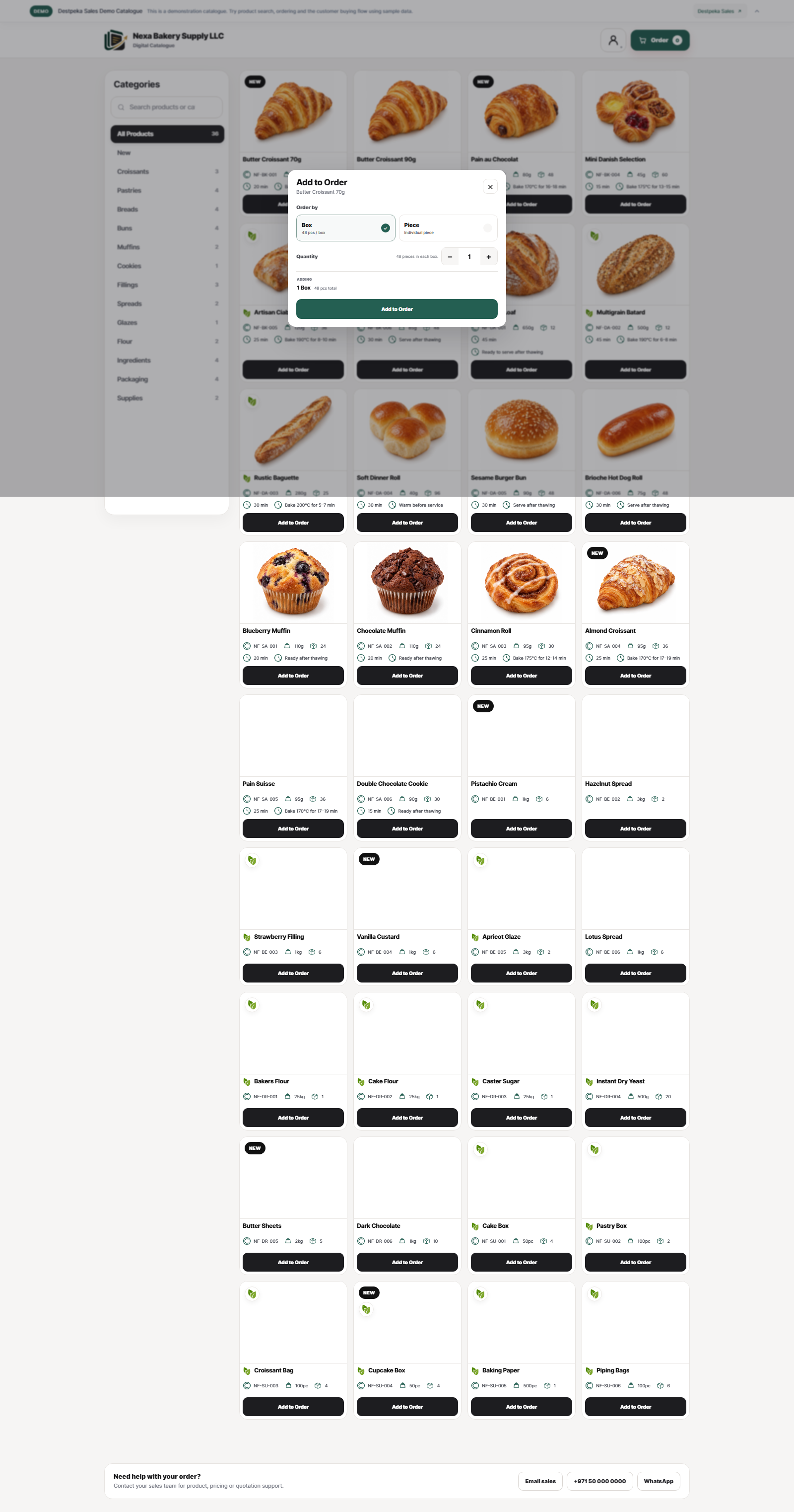 Add a product to an order